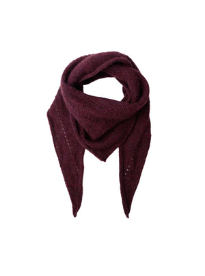 BCDELL knitted mini scarf - Plum