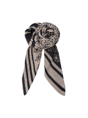 BCBEX jacquard scarf - Asphalt