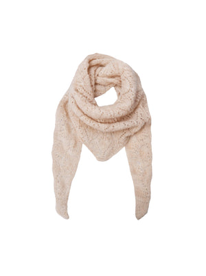 BCDELL needledrop mini scarf - Warm Sand