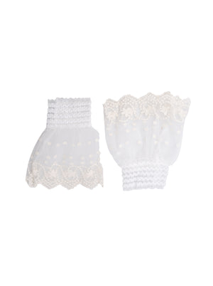 BCREEVA lace cuffs - Off White