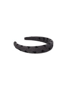 BCAKSANA bow headband - Grey - Black Colour