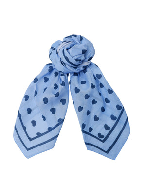 BCCLAUDIA Love mini scarves - Blue Navy