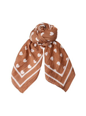 BCCLAUDIA Love mini scarves - Tobacco