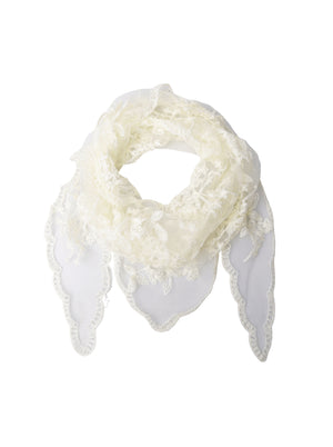 BCMIRIANA triangle lace scarf - Butter Yellow