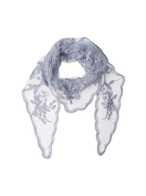BCMIRIANA triangle lace scarf - Grey Blue