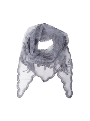 BCMIRIANA triangle lace scarf - Grey Blue