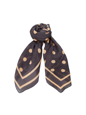 BCJUDE dotted mini scarf - Coffee
