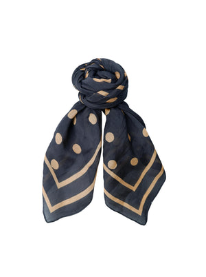 BCJUDE dotted mini scarf - Dark Grey