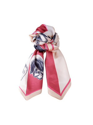 BCELENA satin scarf - Wine