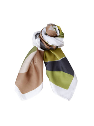 BCLIA satin scarf - Dk. Lime