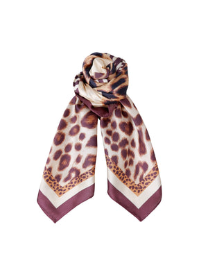 BCELENA satin scarf - Coffee