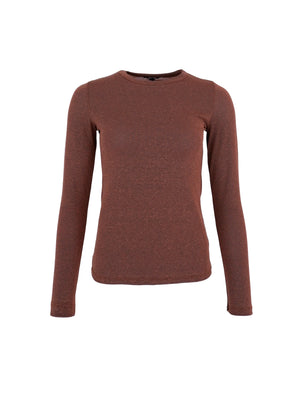 BCFAYE Lurex Blouse - Coffee