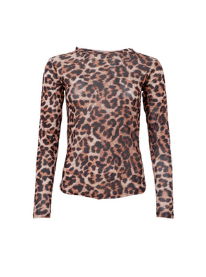 BCANNIE mesh blouse - Brown Leo