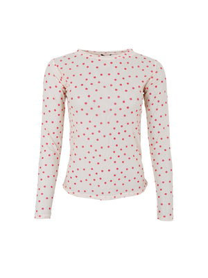BCANNIE mesh blouse - Red Dot
