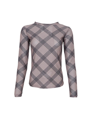 BCANNIE mesh blouse - Taupe Argyle