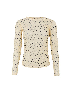 BCANNIE mesh blouse - Yellow Dot