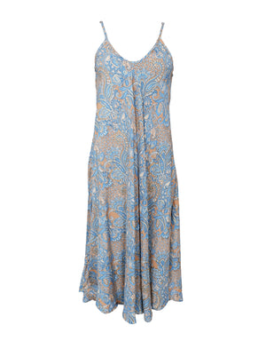 BCLUNA strap dress - Golden Aqua