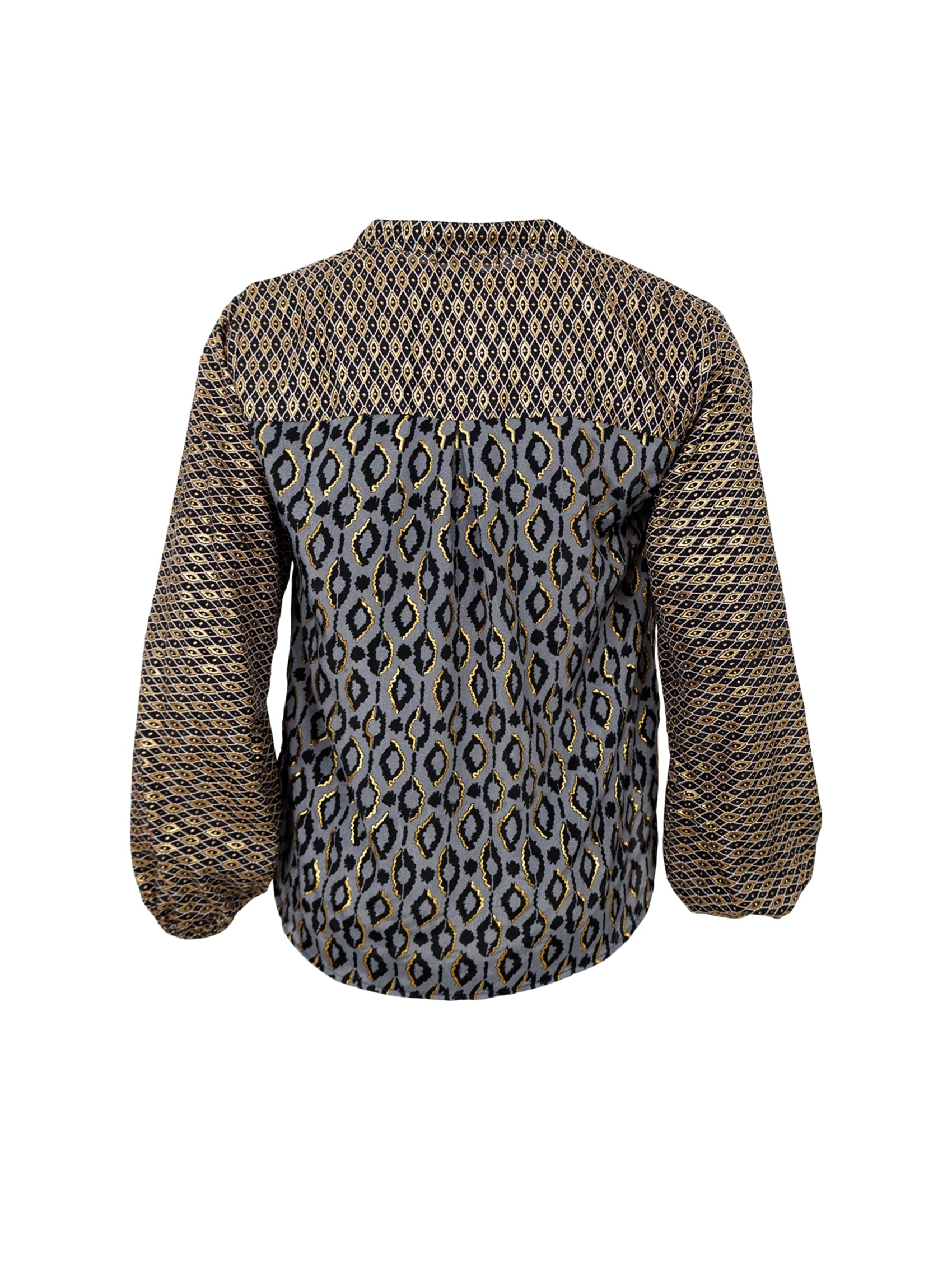BCLUNA blouse - Grey Multi - Black Colour