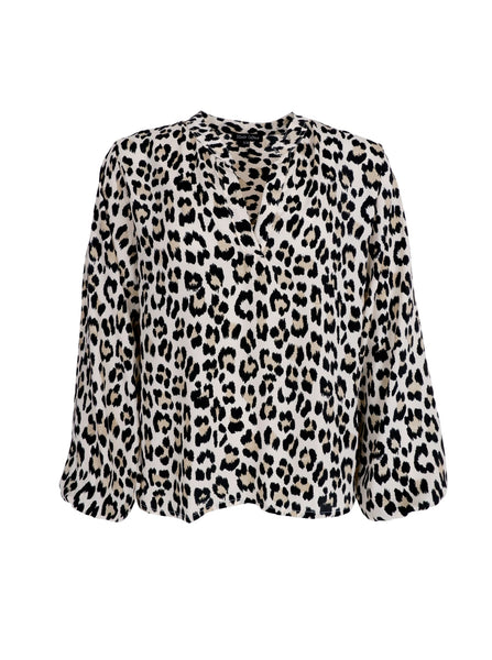BCLUNA blouse - Lt. leopard - Black Colour