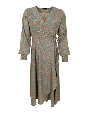 BCLUNA wrap dress - Olive Mist