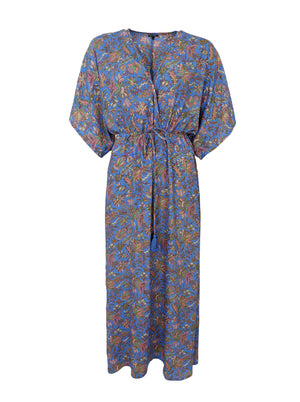 BCLUNA long V-neck dress - Violet Blue