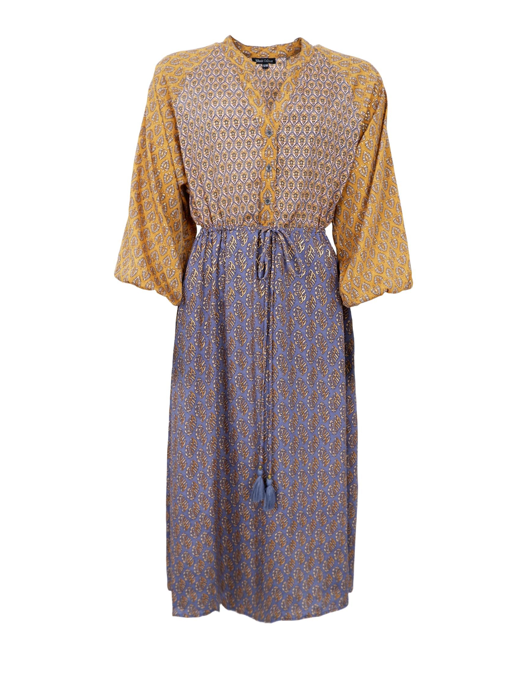 BCLUNA raglan dress - Golden Multi – Black Colour