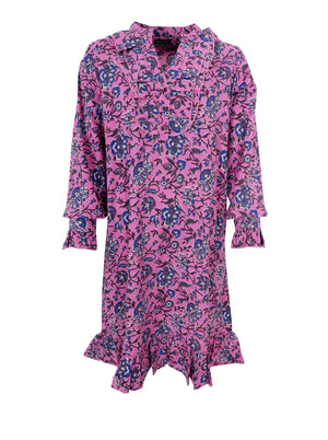 BCFLORA Ruffle dress - Pink Paradise - Black Colour