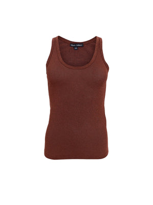 BCFAYE Lurex Top - Coffee