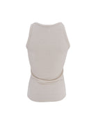 BCFAYE Lurex Top - Pearl Silver - Black Colour