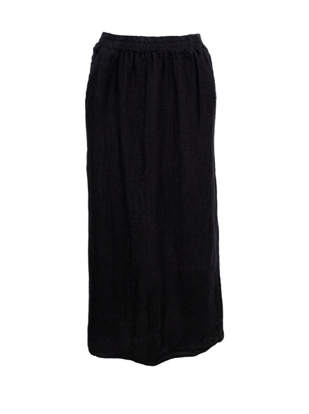 BCMELINA linen skirt - Black - Black Colour
