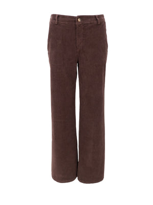 BCCORA corduroy box pant - Coffee