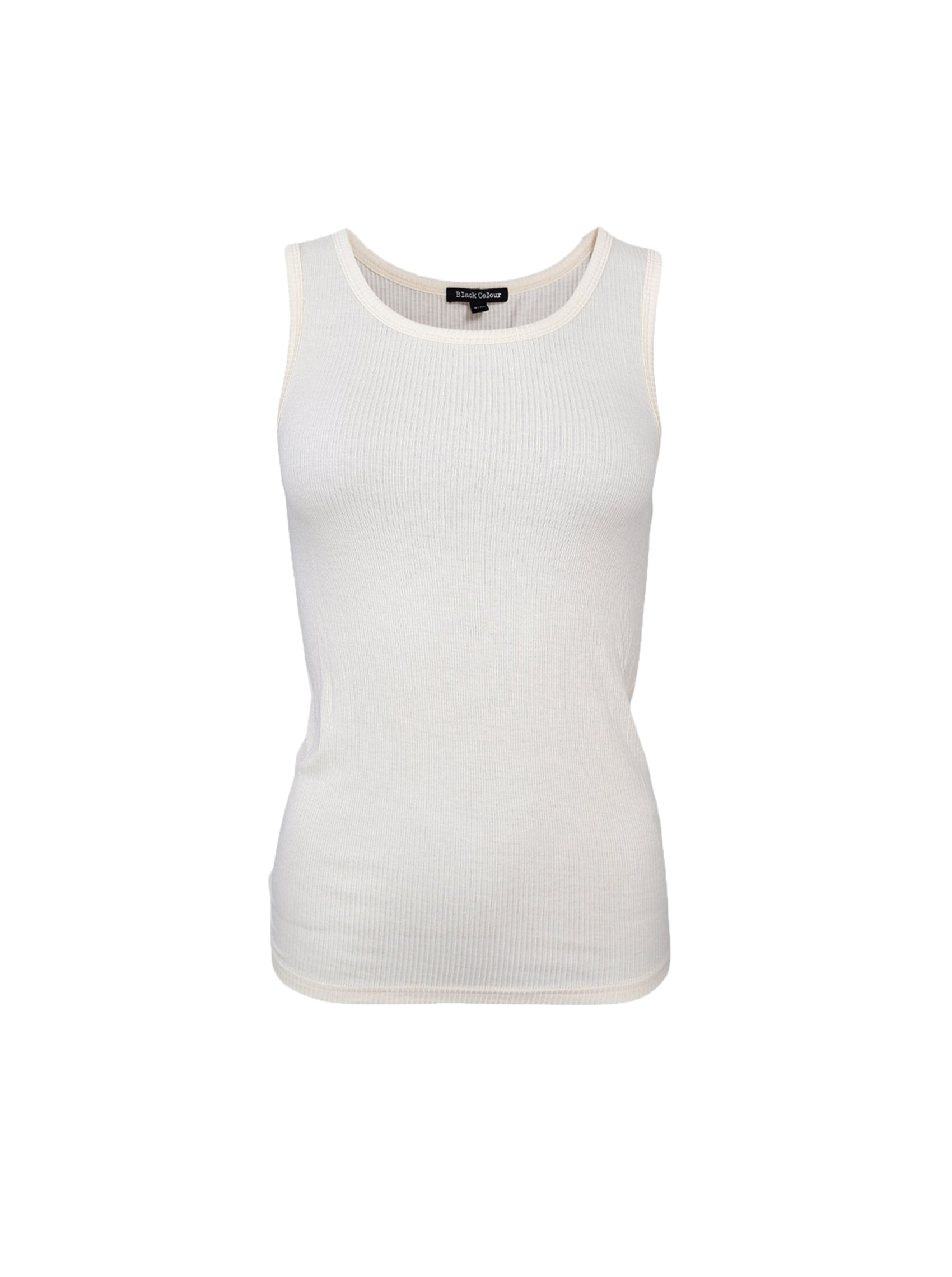 BCTEA tank top - Off White - Black Colour