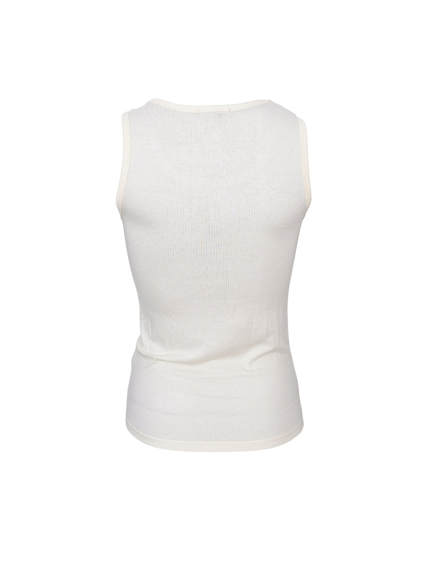 BCTEA tank top - Off White - Black Colour