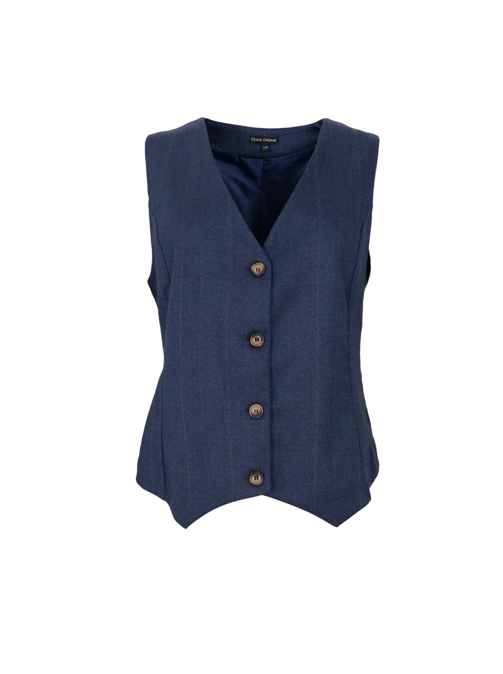 BCPARK tailored vest - Indigo Blue - Black Colour