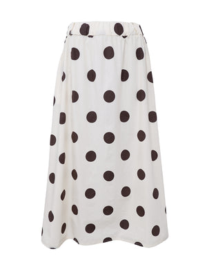 BCABBIE Skirt - Creme Dot