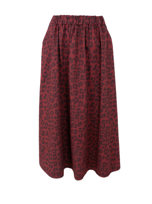BCABBIE Skirt - Wine Leopard