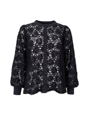 BCMARIE lace shirt - Black - Black Colour