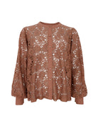 BCMARIE lace shirt - Frappe - Black Colour