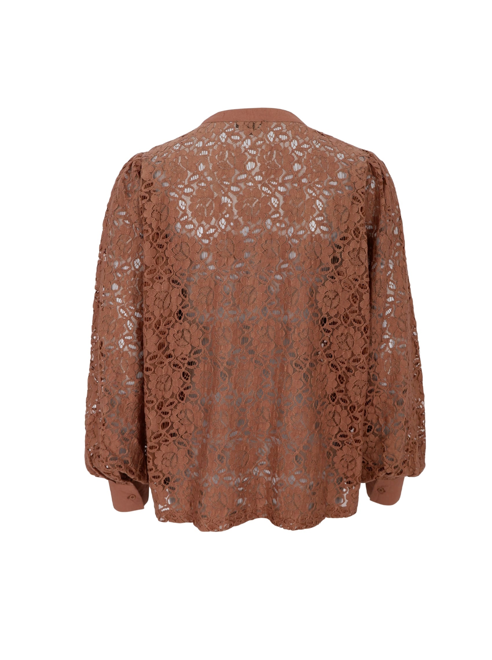 BCMARIE lace shirt - Frappe - Black Colour