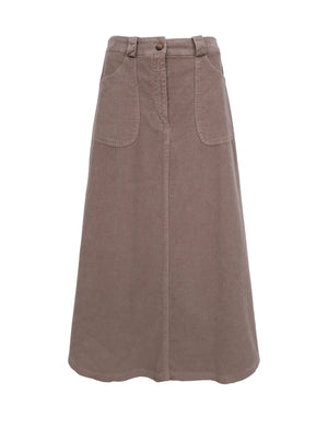 BCCORA corduroy Skirt - Lt. Nougat