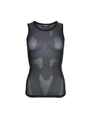BCALEXIS mesh tank top - Black