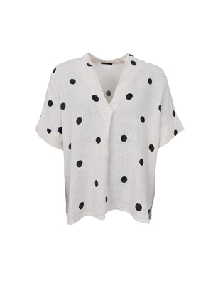 BCMELINA SS linen blouse - Dot