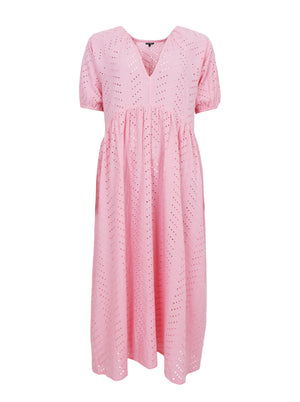 BCJULIA broderi anglaise dress - Pink