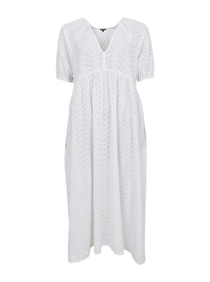 BCJULIA broderi anglaise dress - White