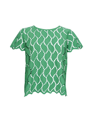 BCFREYA SS tee blouse - Green