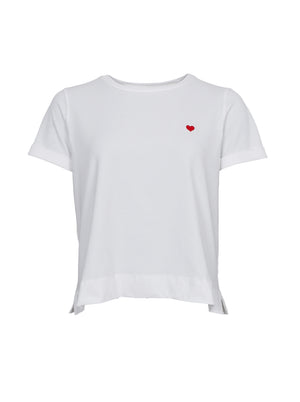 BCMAY s/s heart tee - Off White