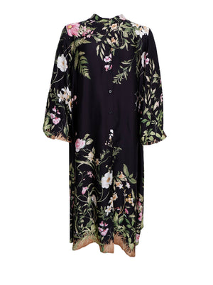 BCZENNIA flower dress - Black Flower