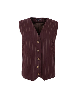 BCOXFORD loose vest - Coffee