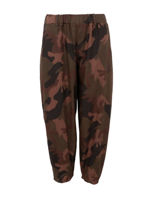 BCABBIE barrel pant - Brown Camou