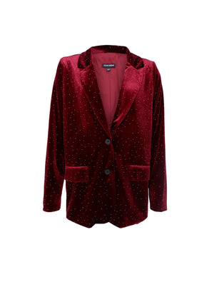 BCROYAL strass blazer - Wine